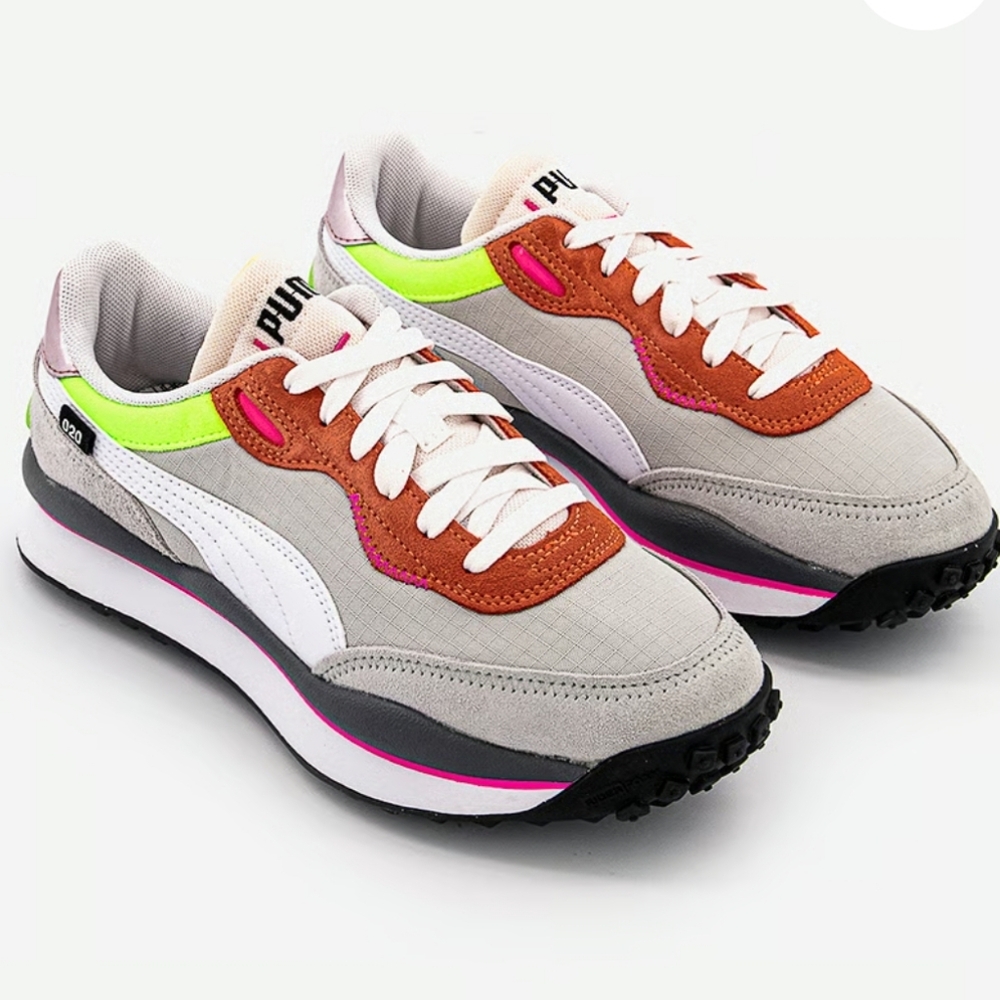 New$140 PUMA Rider 020 Play On Low-Cut Lace-Up Comfy Colorful Sneakers 7